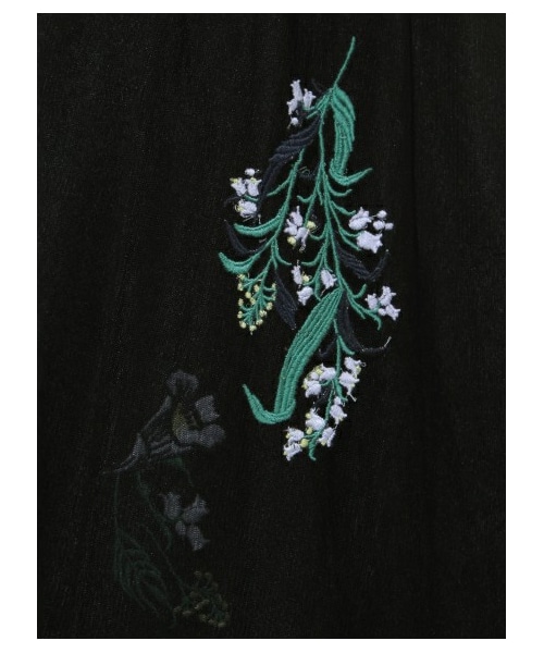 FRAY I.D（フレイアイディー）の「エンブロイダリーチュールスカート  