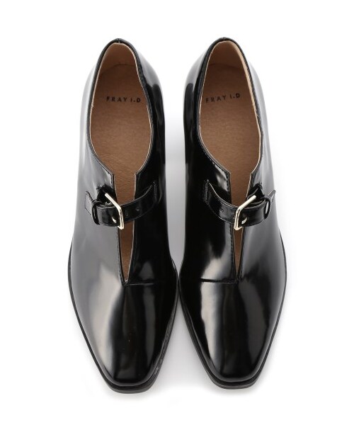 FRAY I.D（フレイアイディー）の「ヒールローファー（フラットシューズ・レディース・BLK/BLKxGLD・36/37/38）」の6枚目の写真