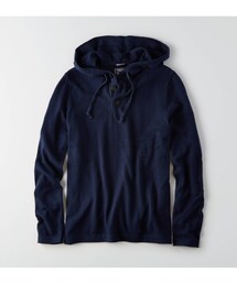 American Eagle | AEOヘンリーネックフーディーセーター(ニット/セーター)