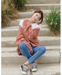 FLYMODEL | ケーブル編みオープンカーディガン(P0000QLP)(カーディガン/ボレロ)