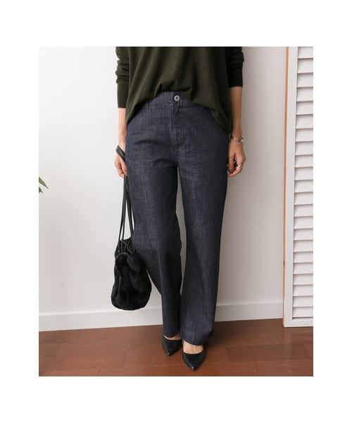 URBAN RESEARCH DOORS（アーバンリサーチドアーズ）の「デニムワイドパンツ（パンツ・レディース・D. INDIGO・36/38）」の3枚目の写真