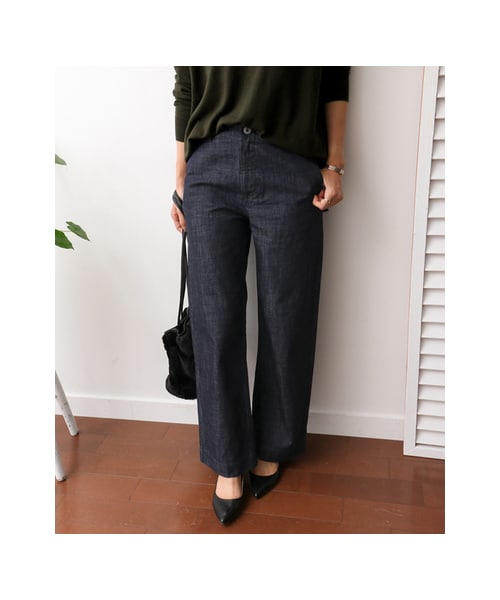 URBAN RESEARCH DOORS（アーバンリサーチドアーズ）の「デニムワイドパンツ（パンツ・レディース・D. INDIGO・36/38）」の4枚目の写真