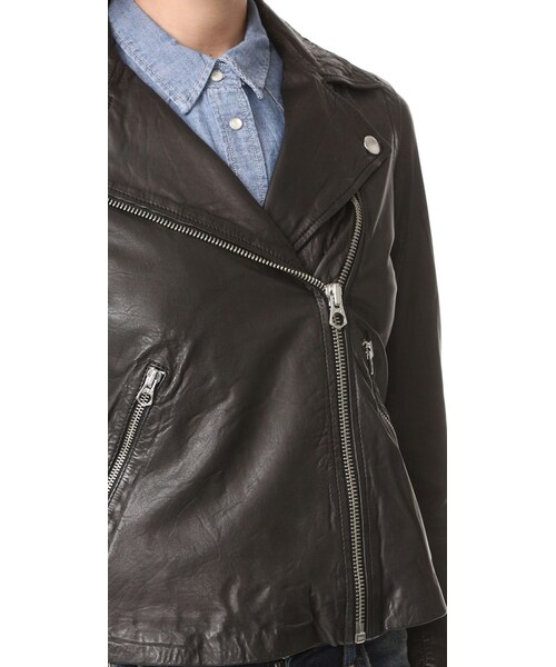 madewell（メイドウェル）の「Madewell Moto Leather Jacket（ライダースジャケット・レディース・Black・XS/S/M/L）」の4枚目の写真