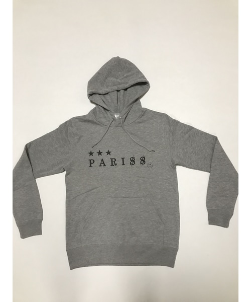 no brand（ノーブランド）の「🈹 ロゴ スター パーカー【グレー