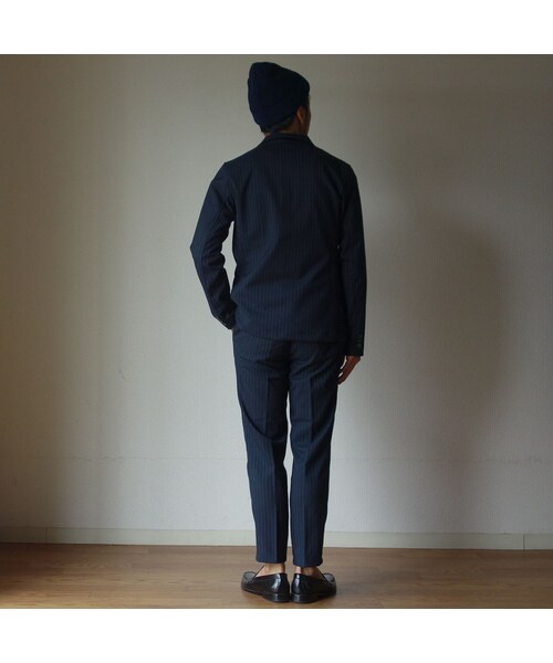 Audience(オーディエンス)の「【完売御礼】Audience オーディエンス ウールライクツイル2Bジャケット&ストレッチイージーパンツ NVY STRIPE ネイビーストライプ※単品でのプライスです(テーラードジャケット・メンズ・その他)」の4枚目の写真