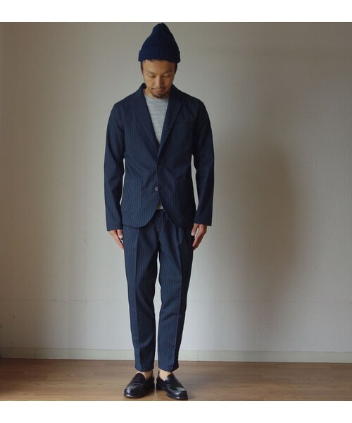 Audience(オーディエンス)の「【完売御礼】Audience オーディエンス ウールライクツイル2Bジャケット&ストレッチイージーパンツ NVY STRIPE ネイビーストライプ※単品でのプライスです(テーラードジャケット・メンズ・その他)」の1枚目の写真