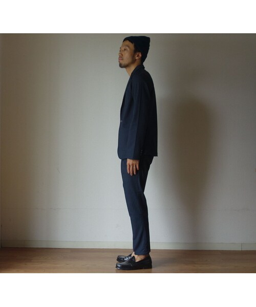 Audience(オーディエンス)の「【完売御礼】Audience オーディエンス ウールライクツイル2Bジャケット&ストレッチイージーパンツ NVY STRIPE ネイビーストライプ※単品でのプライスです(テーラードジャケット・メンズ・その他)」の3枚目の写真