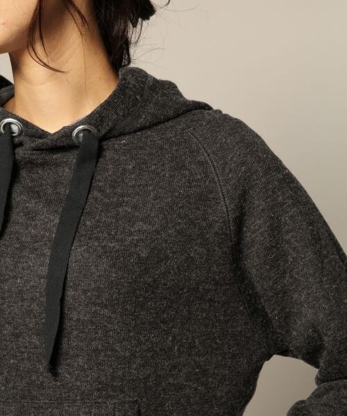 BLISS POINT(ブリスポイント)の「ボンディングパーカー(トップス・チャコールグレー/カーキ・FREE SIZE)」の7枚目の写真