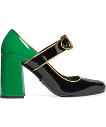 PRADA | Prada - Patent-leather Mary Jane Pumps - Emerald(パンプス)