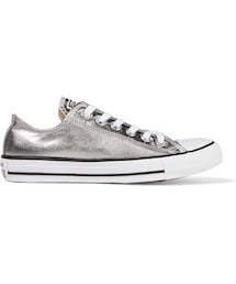 CONVERSE | Converse - Chuck Taylor All Star Metallic Coated-canvas Sneakers - Silver(スニーカー)
