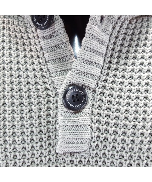 CALL&RESPONSE（コールアンドレスポンス）の「畦編みコットンニットプルオーバーパーカー／ＣＡＬＬ＆ＲＥＳＰＯＮＳＥ　　/  162-1441-06（パーカー・メンズ・その他）」の8枚目の写真