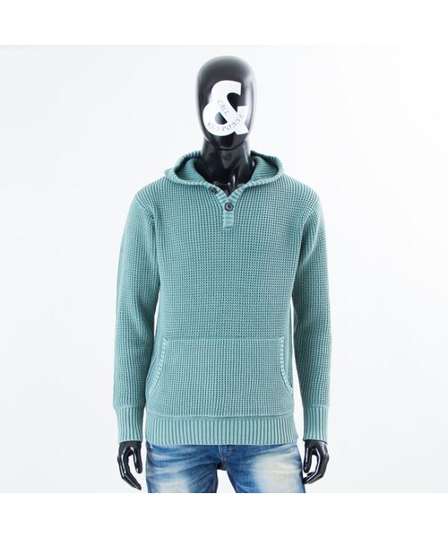 CALL&RESPONSE（コールアンドレスポンス）の「畦編みコットンニットプルオーバーパーカー／ＣＡＬＬ＆ＲＥＳＰＯＮＳＥ　　/  162-1441-06（パーカー・メンズ・その他）」の3枚目の写真