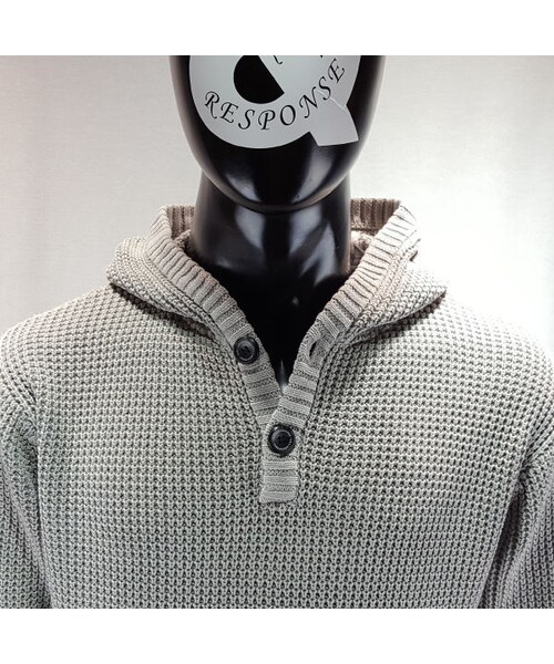 CALL&RESPONSE（コールアンドレスポンス）の「畦編みコットンニットプルオーバーパーカー／ＣＡＬＬ＆ＲＥＳＰＯＮＳＥ　　/  162-1441-06（パーカー・メンズ・その他）」の5枚目の写真