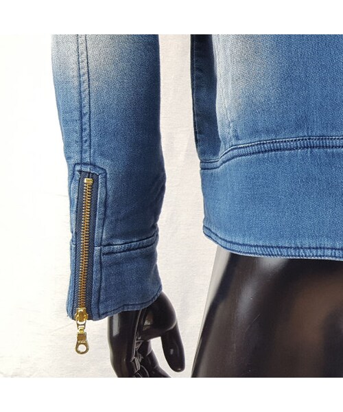 CALL&RESPONSE（コールアンドレスポンス）の「ニットデニムシングルライダースジャケット／ＣＡＬＬ＆ＲＥＳＰＯＮＳＥ　　/  162-1103-05（デニムジャケット・メンズ・その他）」の11枚目の写真