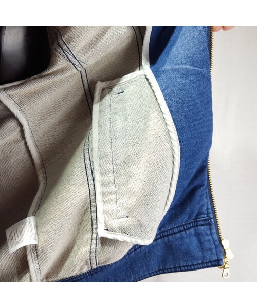CALL&RESPONSE（コールアンドレスポンス）の「ニットデニムシングルライダースジャケット／ＣＡＬＬ＆ＲＥＳＰＯＮＳＥ　　/  162-1103-05（デニムジャケット・メンズ・その他）」の14枚目の写真