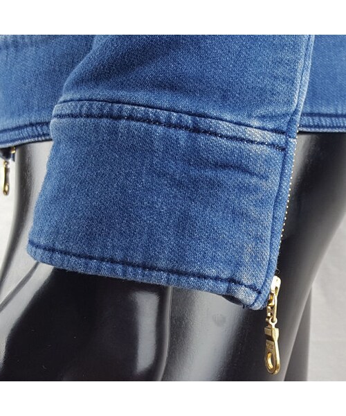 CALL&RESPONSE（コールアンドレスポンス）の「ニットデニムシングルライダースジャケット／ＣＡＬＬ＆ＲＥＳＰＯＮＳＥ　　/  162-1103-05（デニムジャケット・メンズ・その他）」の7枚目の写真