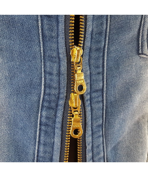 CALL&RESPONSE（コールアンドレスポンス）の「ニットデニムシングルライダースジャケット／ＣＡＬＬ＆ＲＥＳＰＯＮＳＥ　　/  162-1103-05（デニムジャケット・メンズ・その他）」の6枚目の写真