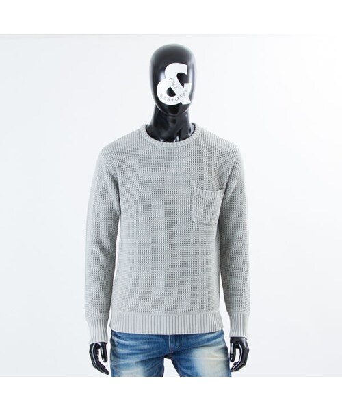 CALL&RESPONSE（コールアンドレスポンス）の「畦編みクルーネックコットンニット／ＣＡＬＬ＆ＲＥＳＰＯＮＳＥ　　/  162-1441-05（ニット/セーター・メンズ・その他）」の3枚目の写真