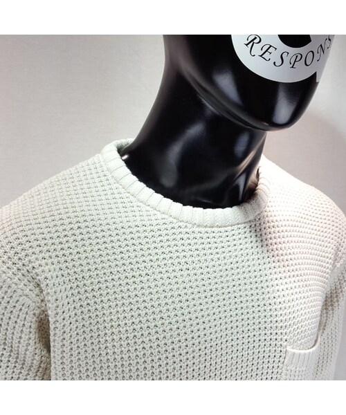 CALL&RESPONSE（コールアンドレスポンス）の「畦編みクルーネックコットンニット／ＣＡＬＬ＆ＲＥＳＰＯＮＳＥ　　/  162-1441-05（ニット/セーター・メンズ・その他）」の6枚目の写真