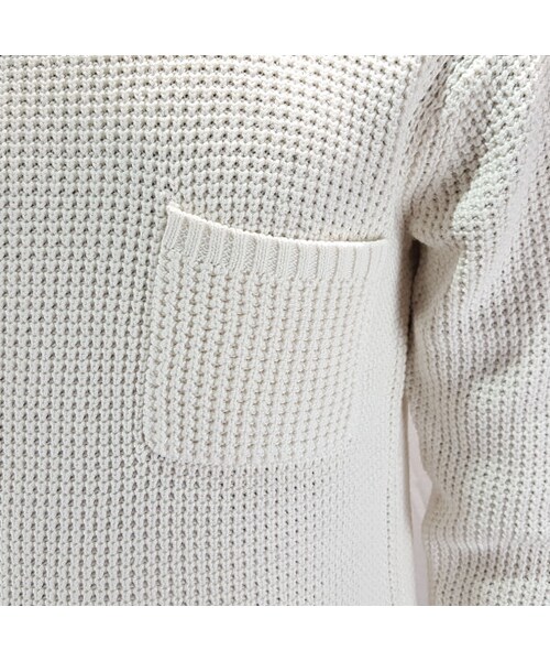 CALL&RESPONSE（コールアンドレスポンス）の「畦編みクルーネックコットンニット／ＣＡＬＬ＆ＲＥＳＰＯＮＳＥ　　/  162-1441-05（ニット/セーター・メンズ・その他）」の7枚目の写真