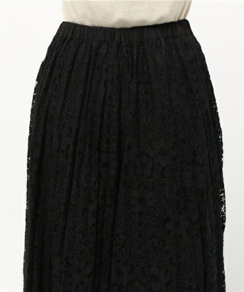 archives（アルシーヴ）の「レースプリーツスカート（スカート・レディース・オフホワイト/ブラック/ワイン・MEDIUM）」の8枚目の写真