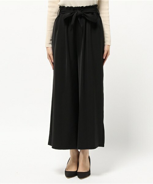 archives（アルシーヴ）の「ウエストリボンリラックスパンツ（その他パンツ・レディース・ブラック/グレー/ブラウン・MEDIUM）」の4枚目の写真