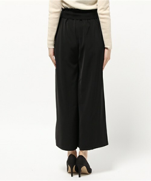 archives（アルシーヴ）の「ウエストリボンリラックスパンツ（その他パンツ・レディース・ブラック/グレー/ブラウン・MEDIUM）」の6枚目の写真