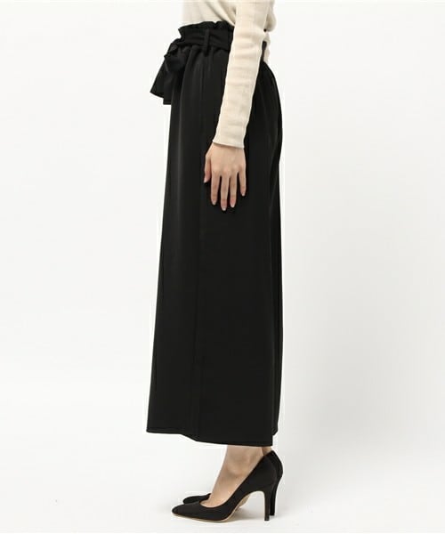 archives（アルシーヴ）の「ウエストリボンリラックスパンツ（その他パンツ・レディース・ブラック/グレー/ブラウン・MEDIUM）」の5枚目の写真