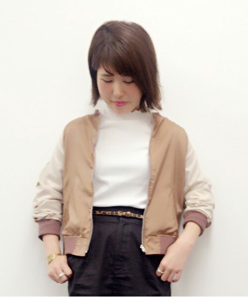 archives（アルシーヴ）の「リバーシブルブルゾン（ブルゾン・レディース・チャコールグレー/ブラウン/レッド・MEDIUM）」の2枚目の写真