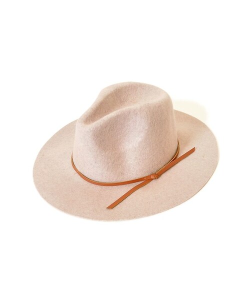 flower（フラワー）の「leather ribbon hat～レザーリボンハット（ハット・レディース・black/brown・FREE）」の2枚目の写真