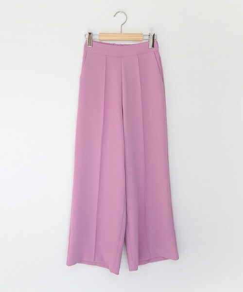 DHOLIC(ディーホリック)の「センタープレスイージーワイドパンツ(その他パンツ・レディース・ピンク/ブラック/ブルー・FREE)」の1枚目の写真