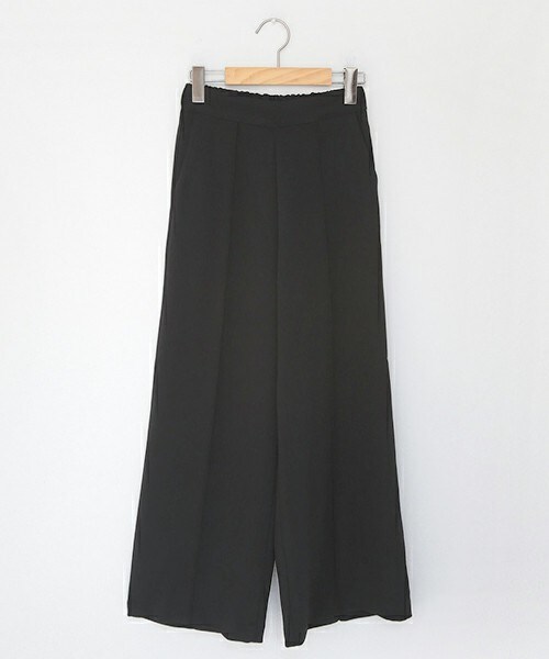 DHOLIC(ディーホリック)の「センタープレスイージーワイドパンツ(その他パンツ・レディース・ピンク/ブラック/ブルー・FREE)」の2枚目の写真