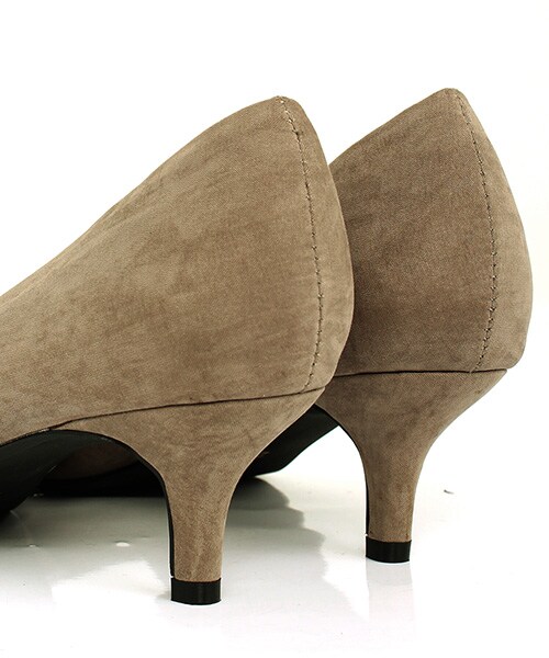 RANDA(ランダ)の「3E/COTTON STEPS/サイドオープンプレーンパンプス(シューズ・レディース・グレージュ/ダークベージュ/ブラック/ブルー/レッド・22.0/22.5/23.0/23.5/24.0/24.5/25.0/25.5)」の8枚目の写真
