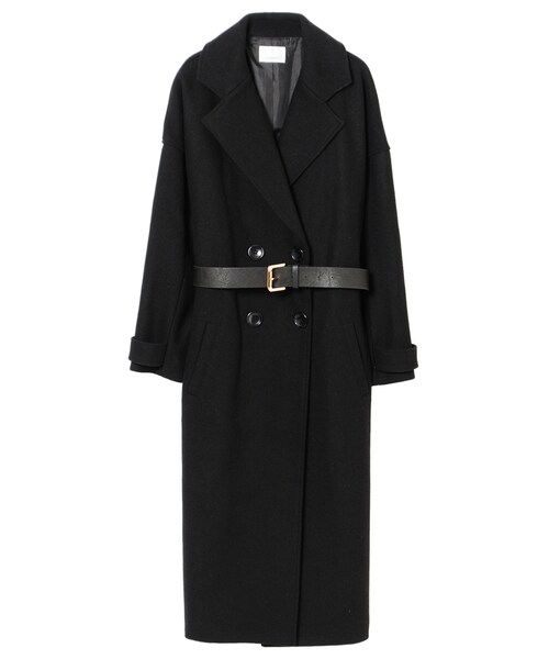 EGOIST（エゴイスト）の「【予約10月下旬入荷予定】オーバーサイズベルト付コート（ジャケット/アウター・レディース・BLACK/BEIGE/GRAY・Size : 1 /）」の11枚目の写真