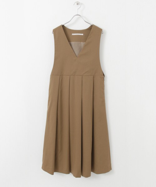 KBF(ケイビーエフ)の「寬褶背心裙(ワンピース/ドレス・レディース・深櫻桃紅/駝色/灰色/黑色・one)」の3枚目の写真