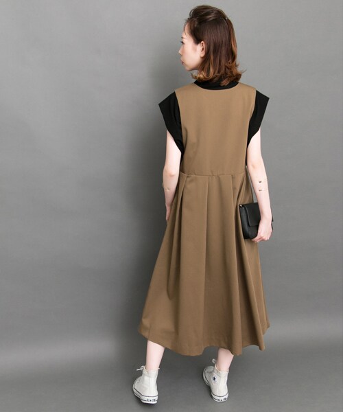 KBF(ケイビーエフ)の「寬褶背心裙(ワンピース/ドレス・レディース・深櫻桃紅/駝色/灰色/黑色・one)」の19枚目の写真