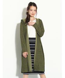 Honeys | フーデッドロングカーデ(トップス)