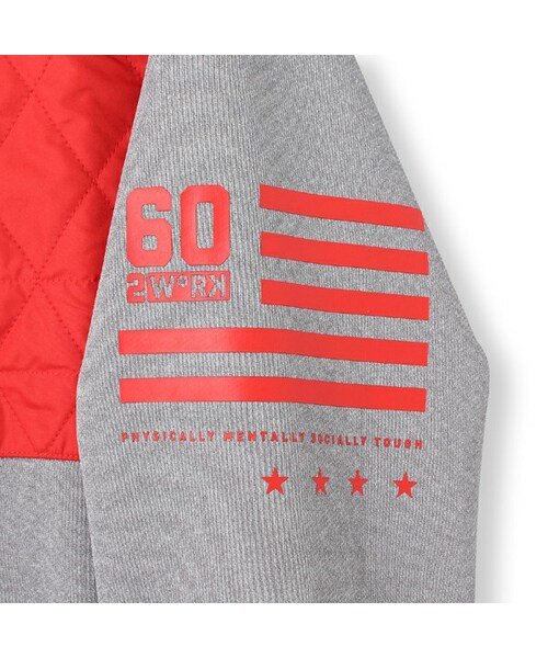 Reebok（リーボック）の「ワンシリーズ Wハイブリッドスウェット フルジップパーカー Reebok（リーボック）（その他・メンズ・ミディアムグレイヘザー/ブラック/ブラック/ブラック/ミディアムグレイヘザー/ライオット レッド・S身長162~168cm胸囲85~91cm/M身長167~173cm胸囲89~95cm/L身長172~178cm胸囲93~99cm/O身長177~183cm胸囲97~103cm/XO身長182~188cm胸囲101~107cm/2XO身長187~193cm胸囲105~111cm）」の22枚目の写真