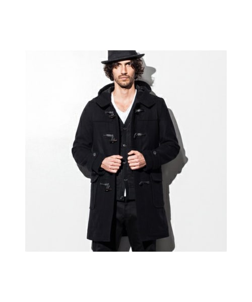 AKM ニットダッフルコート ブラック M AKM ニットダッフルコート ブラック M AKM ニットダッフルコート