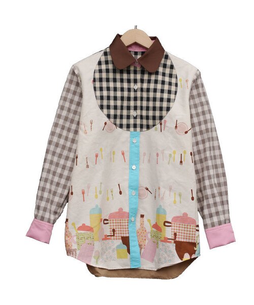 NIRAME.CO（ニラメッコ）の「ボナペティしゃつ。（シャツ/ブラウス・レディース・その他）」の4枚目の写真