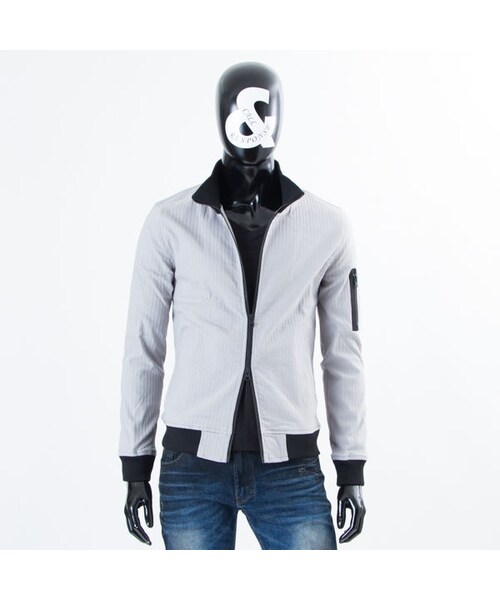 CALL&RESPONSE（コールアンドレスポンス）の「ジャガードストライプMA-1／ＣＡＬＬ＆ＲＥＳＰＯＮＳＥ　　/  162-1103-06（ブルゾン・メンズ・その他）」の5枚目の写真