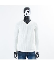 CALL&RESPONSE | ケーブルニットVネック長袖TEE/CALL&RESPONSE / 162-1321-05(ニット/セーター)