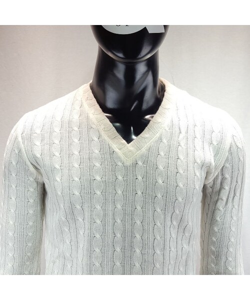 CALL&RESPONSE（コールアンドレスポンス）の「ケーブルニットＶネック長袖ＴＥＥ／ＣＡＬＬ＆ＲＥＳＰＯＮＳＥ　　/  162-1321-05（ニット/セーター・メンズ・その他）」の7枚目の写真