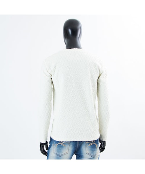 CALL&RESPONSE（コールアンドレスポンス）の「ケーブルニットＶネック長袖ＴＥＥ／ＣＡＬＬ＆ＲＥＳＰＯＮＳＥ　　/  162-1321-05（ニット/セーター・メンズ・その他）」の2枚目の写真