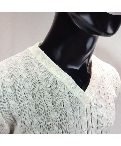 CALL&RESPONSE（コールアンドレスポンス）の「ケーブルニットＶネック長袖ＴＥＥ／ＣＡＬＬ＆ＲＥＳＰＯＮＳＥ　　/  162-1321-05（ニット/セーター・メンズ・その他）」の9枚目の写真