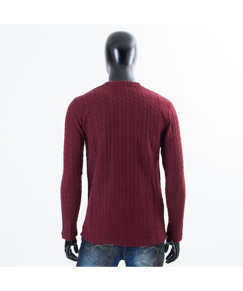 CALL&RESPONSE（コールアンドレスポンス）の「ケーブルニットＶネック長袖ＴＥＥ／ＣＡＬＬ＆ＲＥＳＰＯＮＳＥ　　/  162-1321-05（ニット/セーター・メンズ・その他）」の6枚目の写真