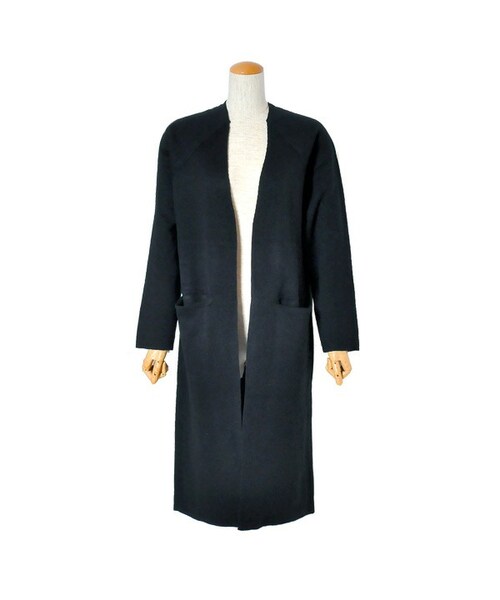 flower（フラワー）の「V neck cardigan ～ブイネックカーディガン（カーディガン/ボレロ・レディース・beige/black・FREE）」の2枚目の写真