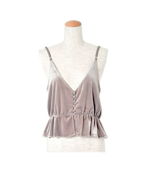 flower（フラワー）の「glow velours cami ～グローベロアキャミ（キャミソール）」 WEAR