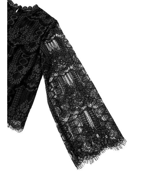 w closet(ダブルクローゼット)の「スカラップレースプルオーバー(トップス・レディース・オフホワイト/ボルドー/ブラック・FREE)」の8枚目の写真