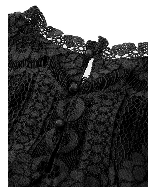 w closet(ダブルクローゼット)の「スカラップレースプルオーバー(トップス・レディース・オフホワイト/ボルドー/ブラック・FREE)」の12枚目の写真